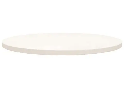Blat de masă, alb, Ø70x2,5 cm, lemn masiv de pin - 2/5