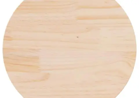 Blat de masă, Ø70x2,5 cm, lemn masiv de pin - 1/5