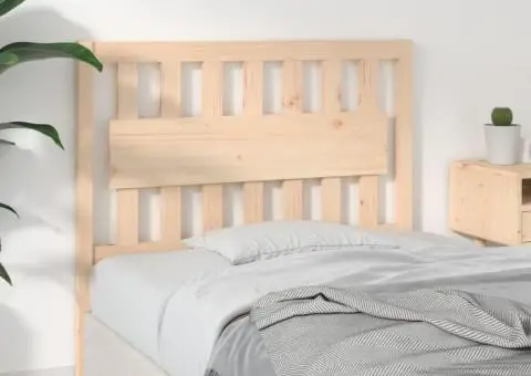 Tăblie de pat, 105,5x4x100 cm, lemn masiv de pin - 4/5