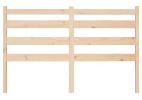 Tăblie de pat, 126x4x100 cm, lemn masiv de pin - 4/5
