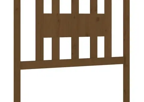 Tăblie de pat, maro miere, 96x4x100 cm, lemn masiv de pin - 2/5