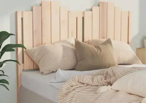 Tăblie de pat, 141x4x110 cm, lemn masiv de pin - 1/5