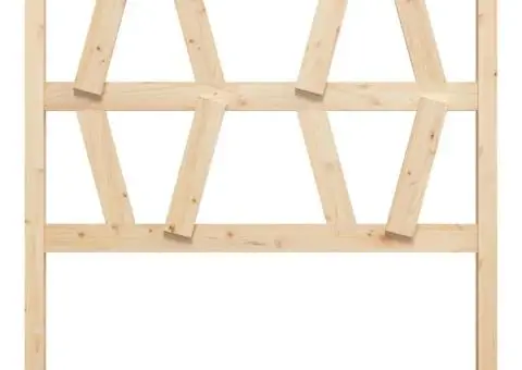 Tăblie de pat, 106x4x100 cm, lemn masiv de pin - 3/5