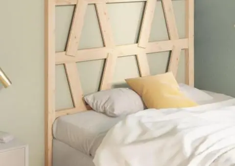 Tăblie de pat, 106x4x100 cm, lemn masiv de pin - 4/5