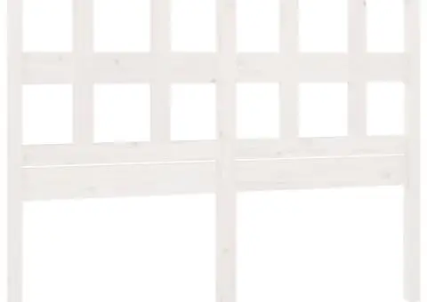 Tăblie de pat, alb, 205,5x4x100 cm, lemn masiv de pin - 2/5