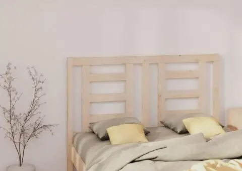 Tăblie de pat, 126x4x100 cm, lemn masiv de pin - 1/5