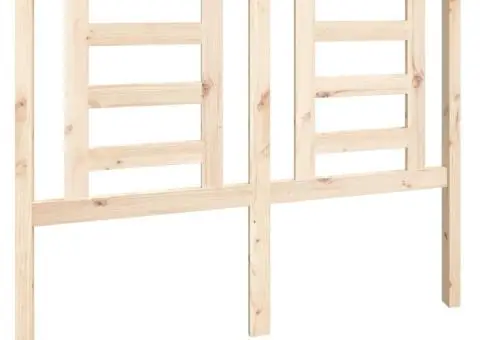 Tăblie de pat, 126x4x100 cm, lemn masiv de pin - 2/5