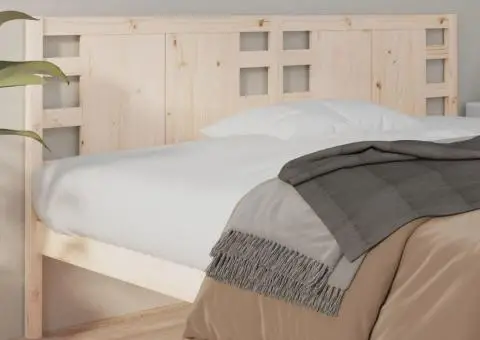 Tăblie de pat, 156x4x100 cm, lemn masiv de pin - 1/5