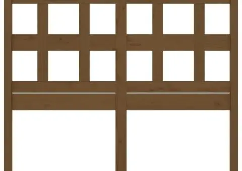 Tăblie de pat, maro miere, 205,5x4x100 cm, lemn masiv de pin - 4/5