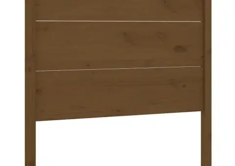 Tăblie de pat, maro miere, 81x4x100 cm, lemn masiv de pin - 2/5