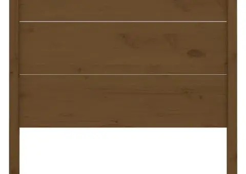 Tăblie de pat, maro miere, 81x4x100 cm, lemn masiv de pin - 4/5