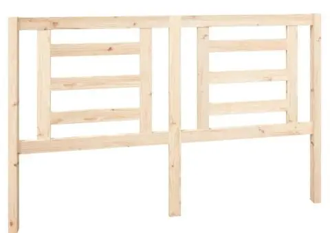 Tăblie de pat, 156x4x100 cm, lemn masiv de pin - 2/5