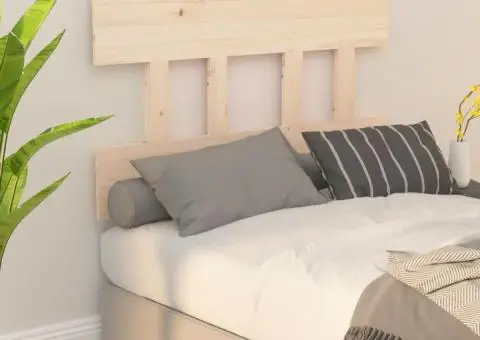 Tăblie de pat, 103,5x3x81 cm, lemn masiv de pin - 1/5