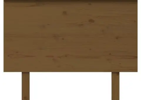 Tăblie de pat, maro miere, 104x6x82,5 cm, lemn masiv de pin - 3/5