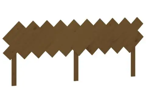 Tăblie de pat, maro miere, 196x3x80,5 cm, lemn masiv de pin - 2/5