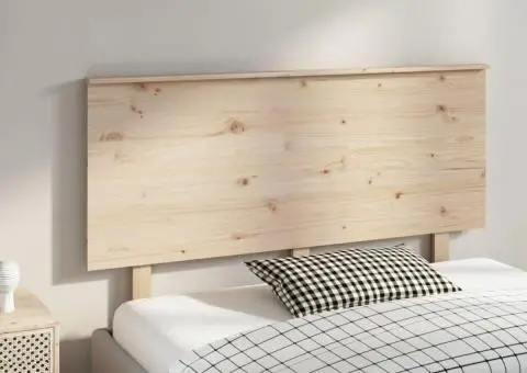 Tăblie de pat, 144x6x82,5 cm, lemn masiv de pin - 4/5