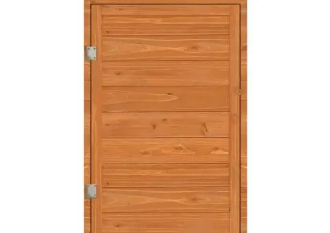 Șopron de grădină, maro, 55x52x112 cm, lemn masiv de brad - 3/5