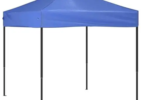 Cort pliabil pentru petrecere, albastru, 2x2 m - 2/5