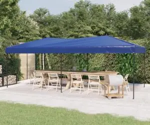 vidaXL Cort pliabil pentru petreceri, albastru, 3x6 m