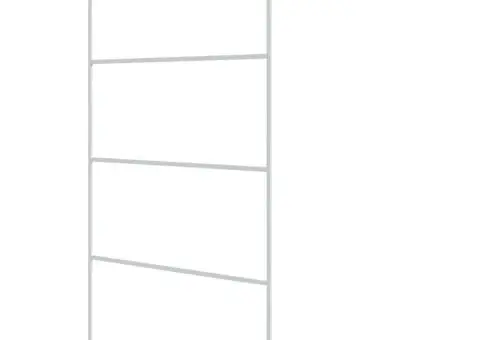 Paravan duș walk-in, alb, 115x195 cm, sticlă ESG transparentă - 2/5