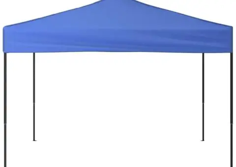 Cort pliabil pentru petrecere, albastru, 3x3 m - 3/5