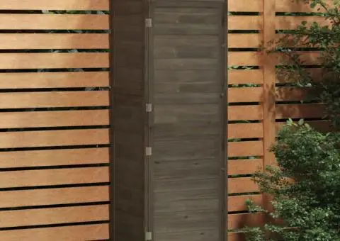 Șopron de grădină, antracit, 55x52x174,5 cm, lemn masiv de brad - 1/5