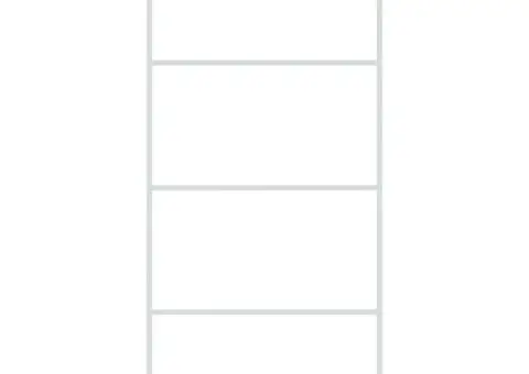 Paravan duș walk-in, alb, 90x195 cm, sticlă ESG transparentă - 3/5