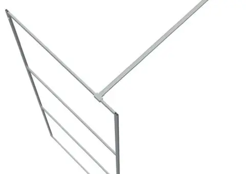 Paravan duș walk-in argintiu 80x195 cm sticlă ESG transparentă - 5/5