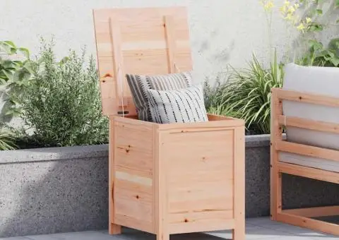 Cutie de perne de exterior 50x50x56 cm din lemn masiv de brad - 1/5