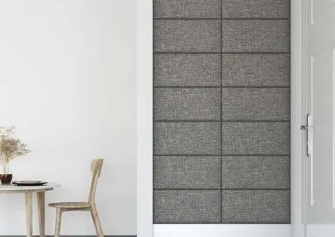 Panouri de perete 12 buc. gri deschis 60x30 cm textil 2,16 m² - 4/5