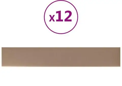 Panouri de perete 12 buc. cappuccino 90x15 cm piele eco 1,62 m² - 2/5