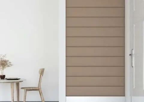 Panouri de perete 12 buc. cappuccino 90x15 cm piele eco 1,62 m² - 4/5