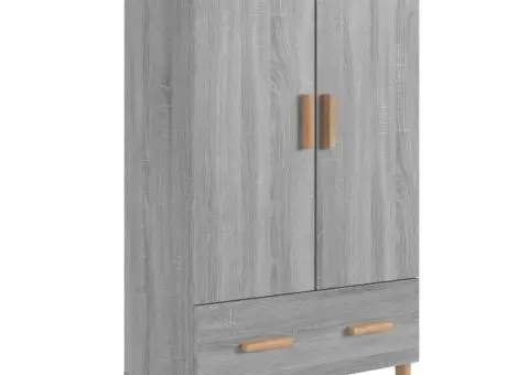 Dulap înalt, gri sonoma, 70x31x115 cm, lemn compozit - 2/5