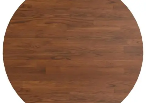 Blat de masă rotund maro închis Ø50x1,5 cm lemn stejar tratat - 2/4