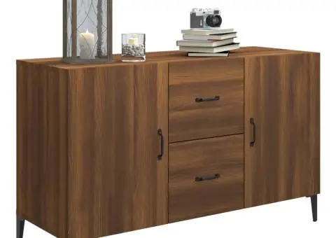 Servantă, stejar maro, 100x36x60 cm, lemn compozit - 4/5