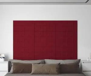 vidaXL Panouri de perete 12 buc. roșu vin 60x30 cm catifea 2,16 m²