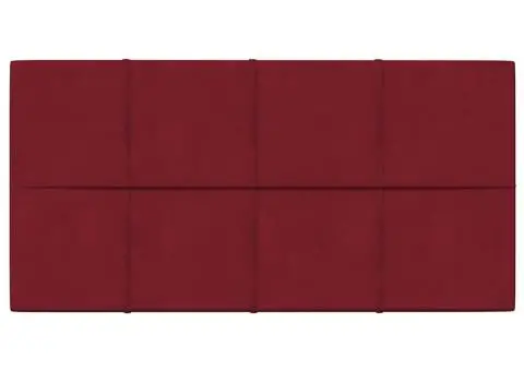 Panouri de perete 12 buc. roșu vin 60x30 cm catifea 2,16 m² - 3/5