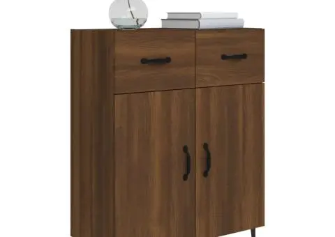 Dulap, stejar maro, 69,5x34x90 cm, lemn prelucrat - 4/5