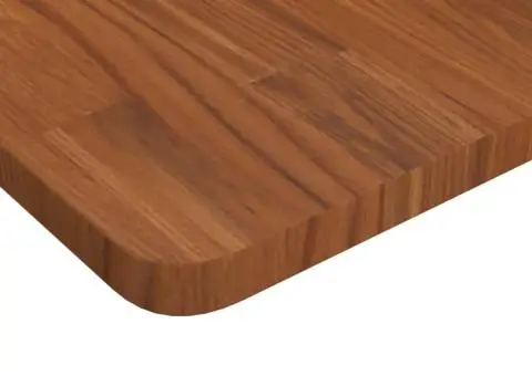 Blat de masă pătrat maro închis 90x90x2,5 cm lemn stejar tratat - 3/4