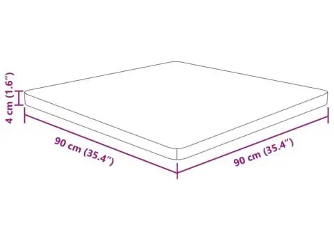 Blat de masă pătrat maro închis 90x90x4 cm lemn stejar tratat - 4/4