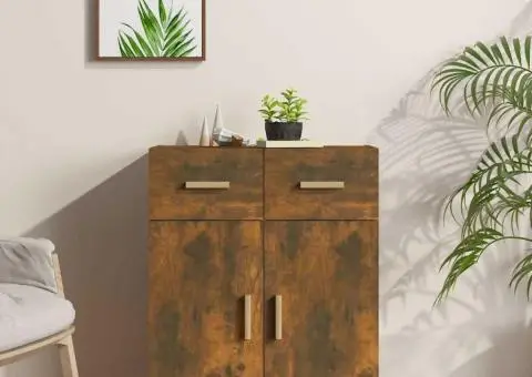 Servantă, stejar fumuriu, 69,5x34x89 cm, lemn prelucrat - 1/5