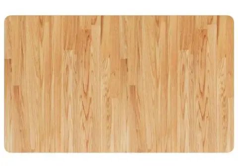 Blat de baie, maro deschis, 100x60x1,5 cm, lemn masiv tratat - 2/4