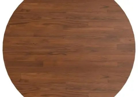 Blat de masă rotund maro închis Ø90x1,5 cm lemn stejar tratat - 2/4