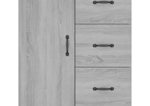 Dulap, gri sonoma, 69,5x34x90 cm, lemn compozit - 5/5