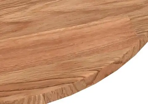 Blat de masă rotund maro deschis Ø40x1,5 cm lemn stejar tratat - 3/4