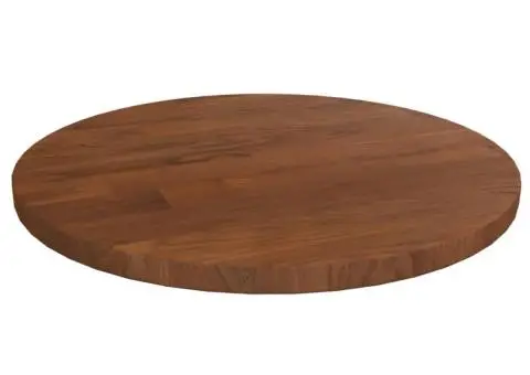 Blat de masă rotund maro închis Ø30x1,5cm lemn stejar tratat - 1/4
