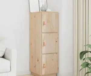 vidaXL Dulap înalt, 34x40x108,5 cm, lemn masiv de pin