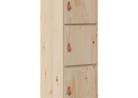Dulap înalt, 34x40x108,5 cm, lemn masiv de pin - 2/5