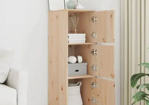 Dulap înalt, 34x40x108,5 cm, lemn masiv de pin - 3/5