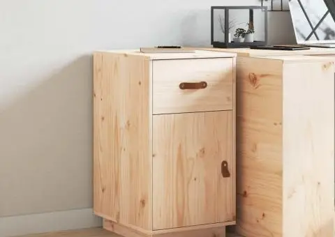 Dulap de birou, 40x50x75 cm, lemn masiv de pin - 3/5
